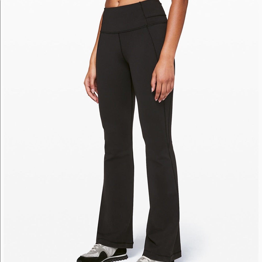 lululemon groove pant flare 32” L black size 6
